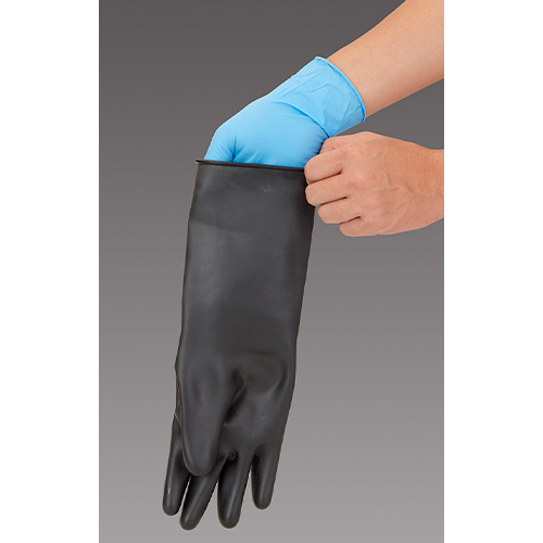 化学防護手袋のインナーとしてもご使用いただけます。