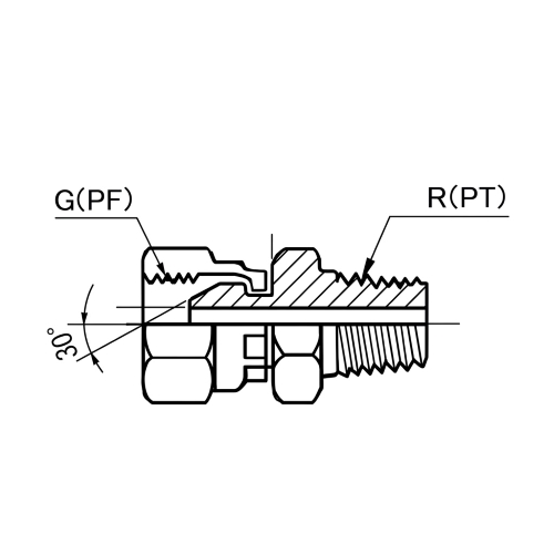 G：3/4”　　R：3/4”