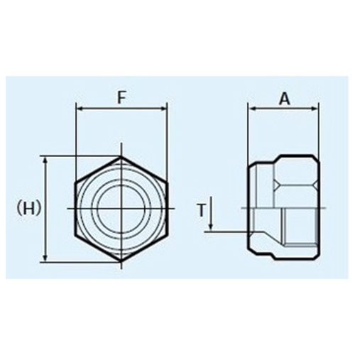 A：16.5mm　　　　F：22mm　　　　H：25mm