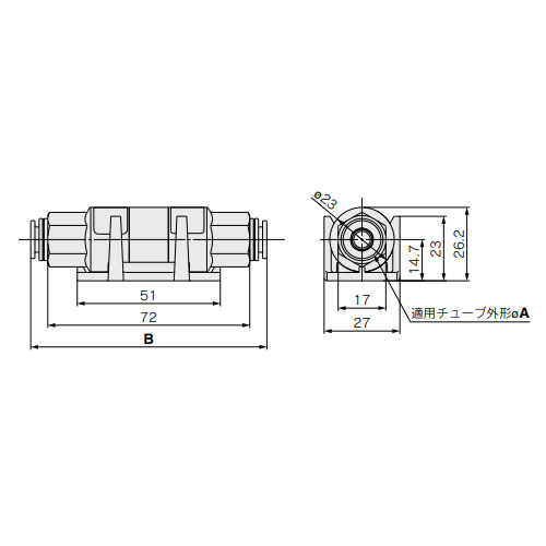A：6mm、B：81mm