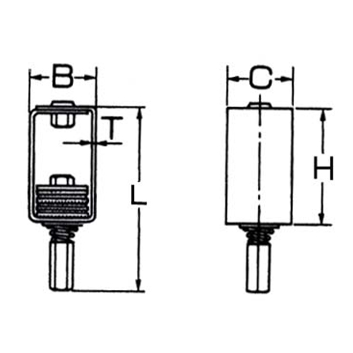 B：42mm　　C：40mm　　L：120mm\nH：70mm　　T：23mm