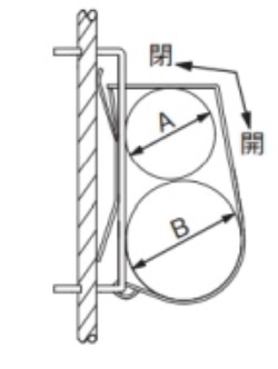 A：6.35mm　B：9.52mm