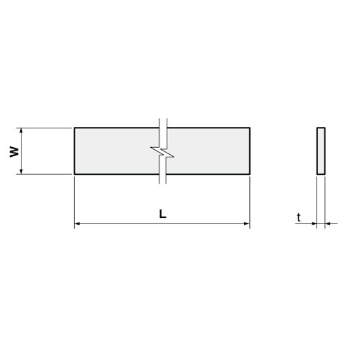 L：2m　　W：100mm　　t：0.1mm