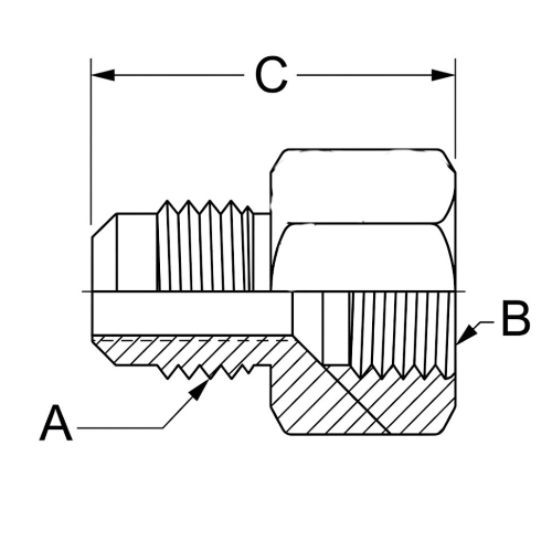 A：3/8”　　B：1/2”　　C：36.5mm
