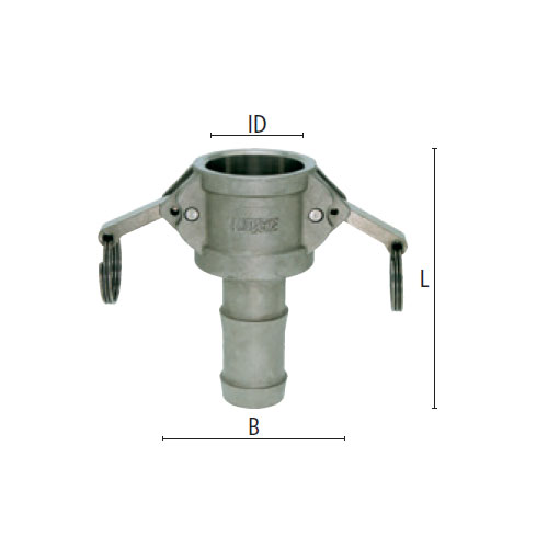 L：86mm　B：40mm　ID：24.5mm\n※本商品は1本止めです。
