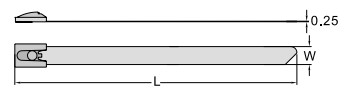 L：127mm、W：4.6mm