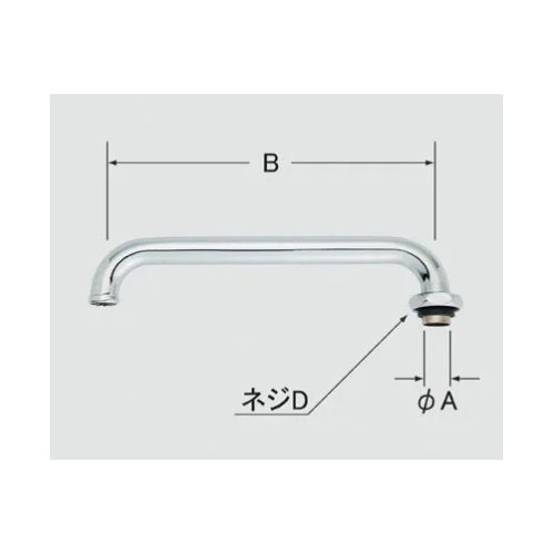 φA：16mm　B：300mm　ネジD：W26山20\n