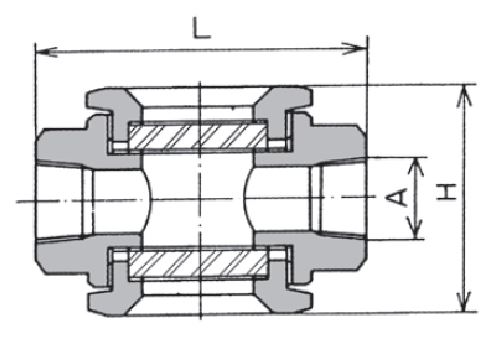 A：1”\nL：120mm\nH：約82mm