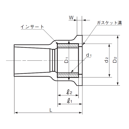 L：47mm　W：4mm\nD1：30mm　D2：34mm　d1：20.955mm\nl1：17mm　l2：14mm　d2：26mm