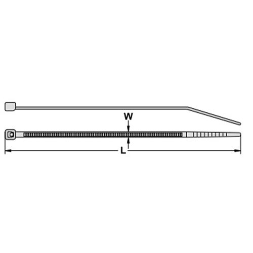 L：100mm　　W：2.5mm