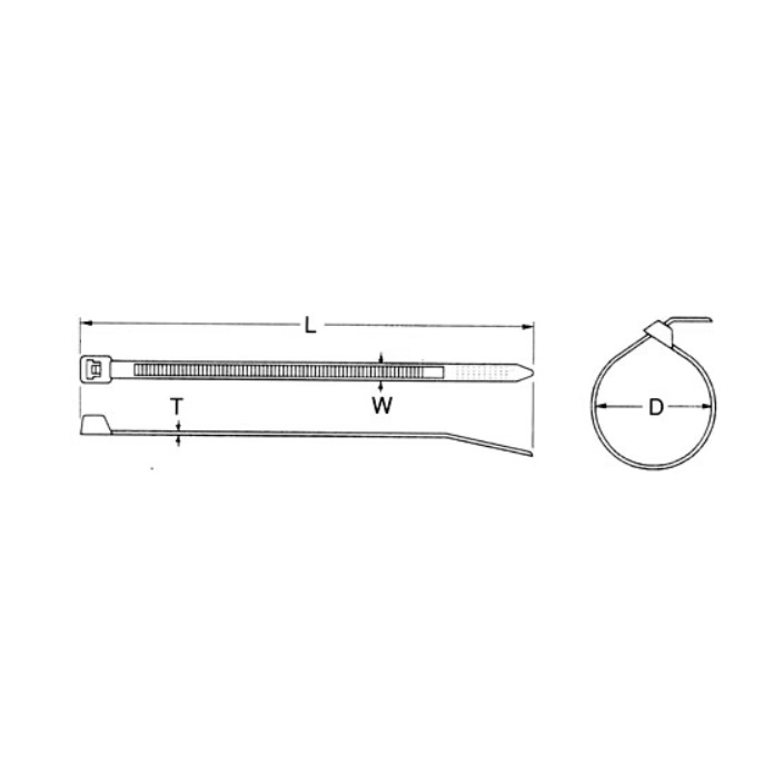 L：150mm　　　W：3.6mm\nT：1.1mm　　　 D：35.0mm