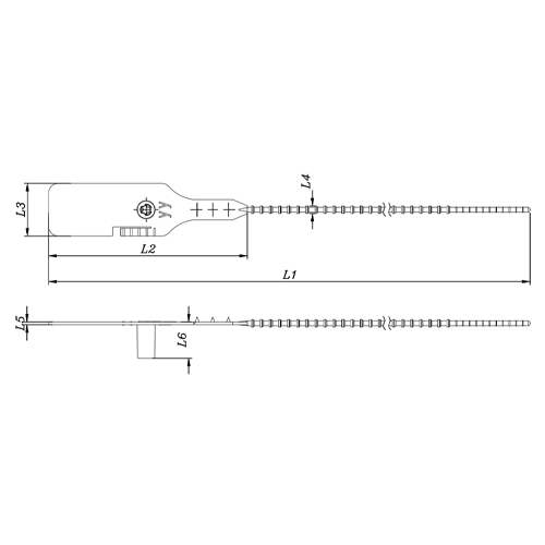 L1：295mm　　　L2：102mm　　　L3：27mm\nL4：3.8mm　　　L5：1.45mm　　　L6：18.55mm