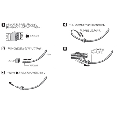 使用方法(※クリップは別売りです。)