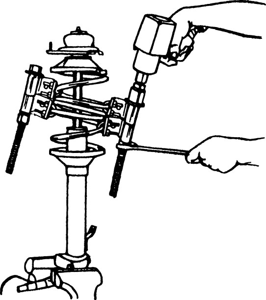 頑丈なクランプで操作中のスプリングをしっかり保持します。