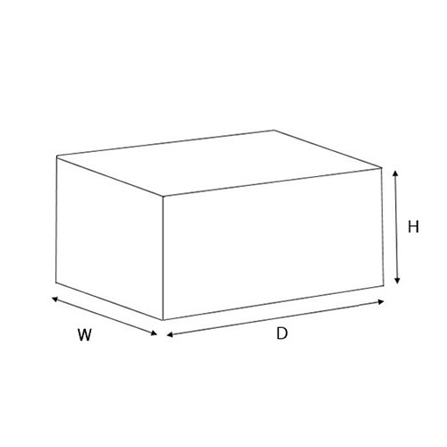 外寸：220(W)×410(D)×190(H)mm\n内寸：200(W)×405(D)×105(H)mm\n　　（1段目、黒色部分）\n