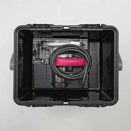 165～190mmまでの丸鋸がすっぽり入る収納スペース