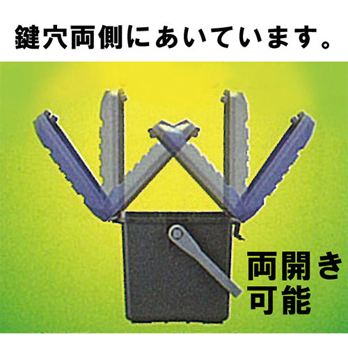 ふたはどちらからでも開閉可能