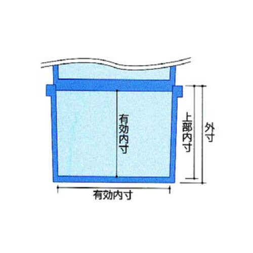 外寸：650×440×329(H)mm \n上部内寸：600×405×318(H)mm \n有効内寸： 601×405×310(H)mm \n