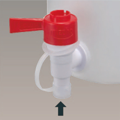 液ダレ防止先端キャップ\n(コックは取り外しできません)