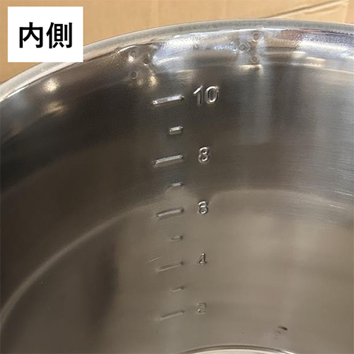 内側からみた目盛り部分