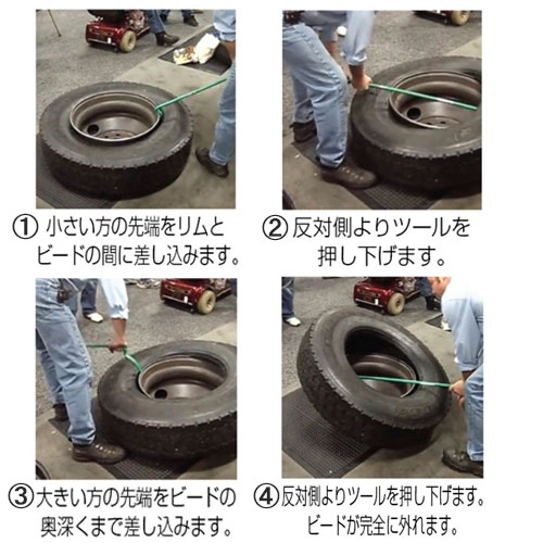タイヤの取り外し