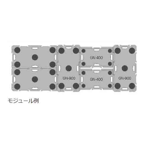 EA520AB-121｜680x400mm ドーリー(連結型/すべり止め付)のページ -