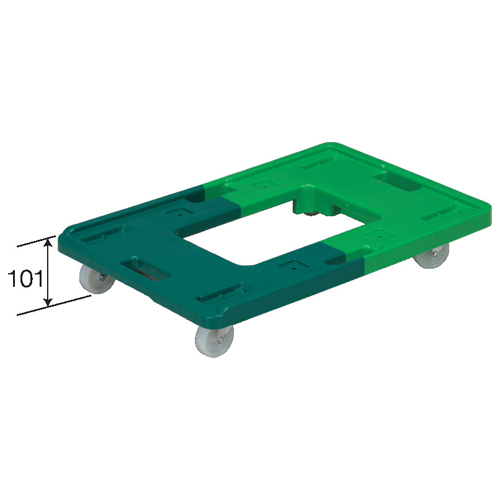 EA520AB-21｜630x390mm/100kg ドーリー(ﾌﾟﾗｽﾁｯｸ製)のページ -