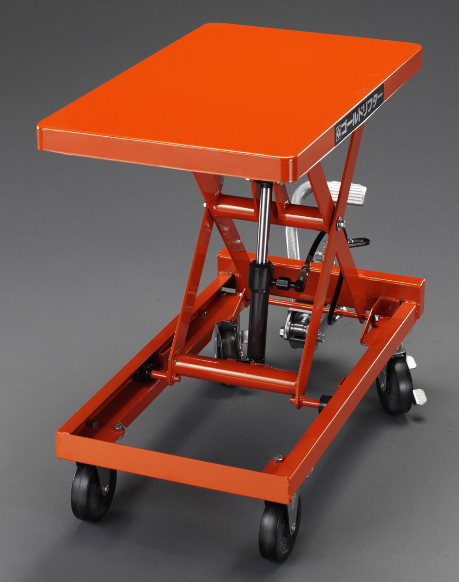 EA520XC4A｜500x 800mm/250kg テーブルリフト(ﾊﾝﾄﾞﾙ無)｜株式会社エスコ