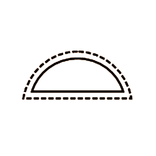 形状：半丸（12×3.8）