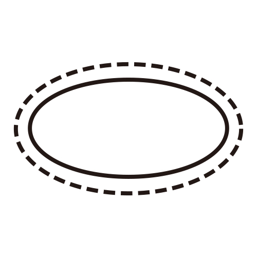 形状：楕円（7×3.4）