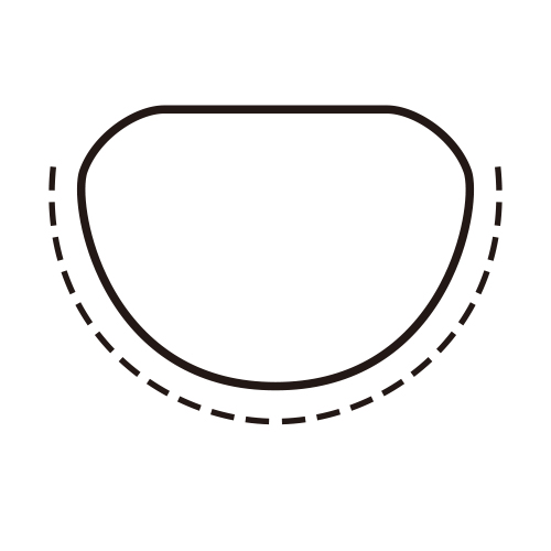 形状：腹丸（7.3×2.5）