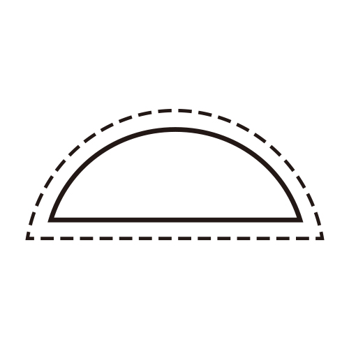 形状：半丸（30×8.5）
