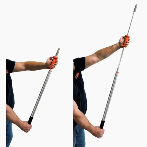 ポールは伸縮型です。