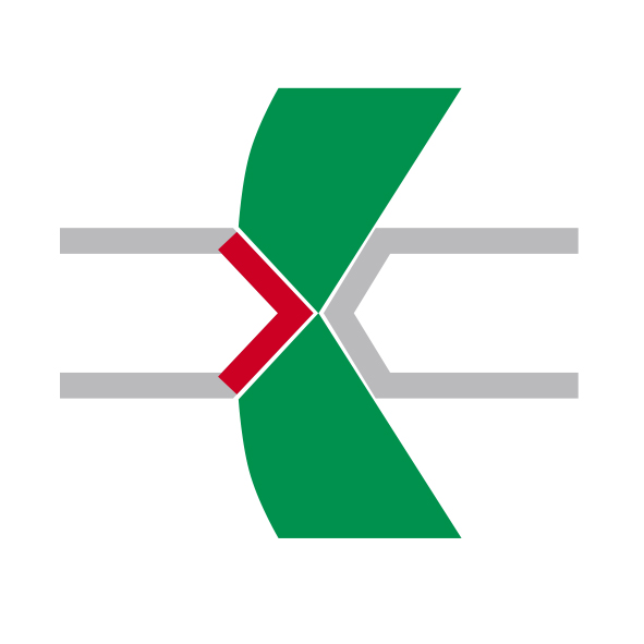 斜めの刃（切断面：両方傘状）