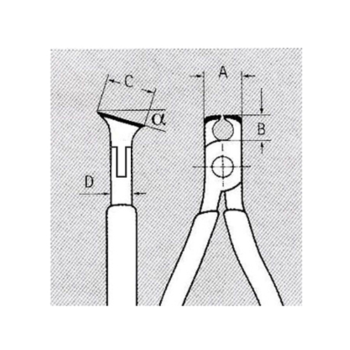 A：11mm、B：20mm\nC：7mm、D：7mm\nα：65°