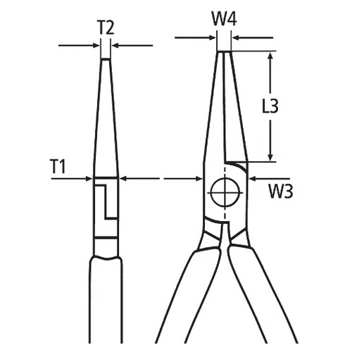 T1：7.0mm、W4：2.5mm\nT2：1.8mm、L3：27.0mm\nW3：13mm