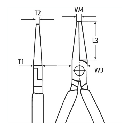 T1：9.0mm　　　W4：3.0mm\nT2：2.5mm　　　L3：50.0mm\nW3：16.5mm