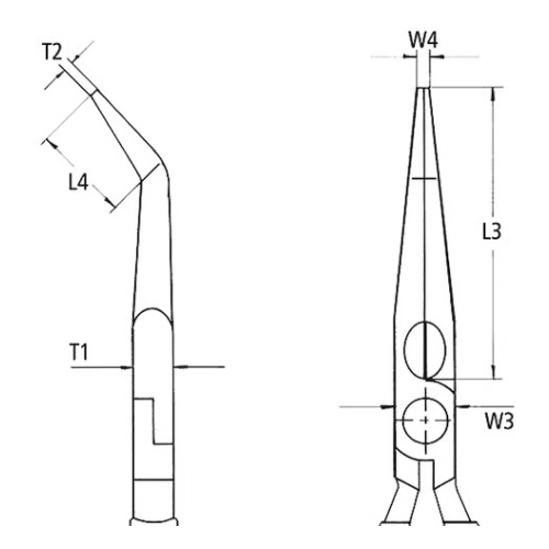 T1：9.0mm、W4：2.5mm\nT2：2.5mm、L3：70.0mm\nW3：20.0mm、L4：20mm