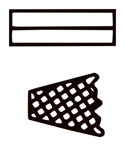 先端平・網ギザ付き