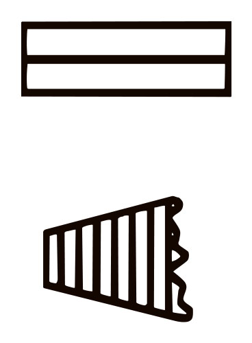 先端平・直ギザ付き