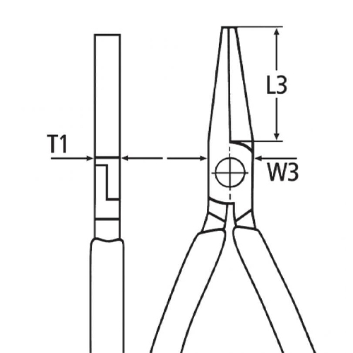 T1：9.5mm、L3：30mm、W3：17mm