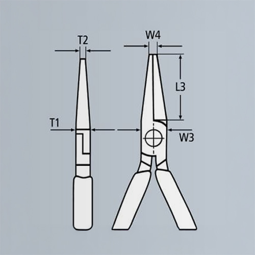 T1：9.5mm、W4：5.0mm\nT2：2.5mm、L3：41.0mm\nW3：16.5mm