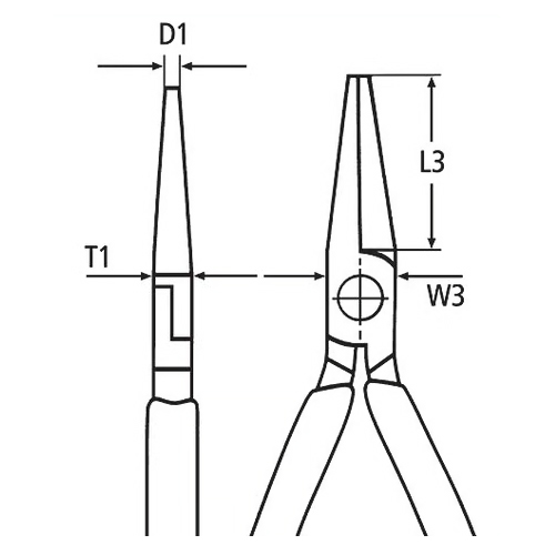 T1：9.5mm、T2：3mm\nL3：30mm、W3：18mm