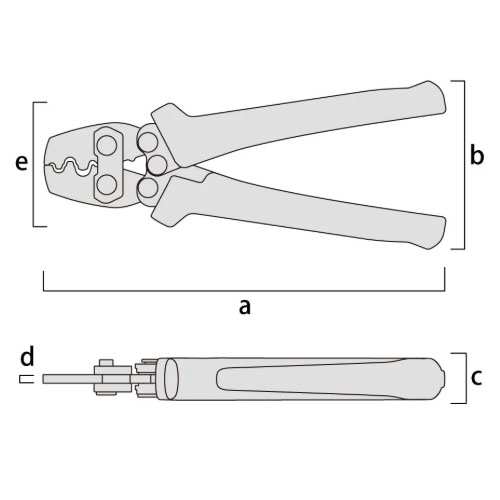a:186mm　　b:73mm　　c:20mm\nd:4mm　　　e:56mm