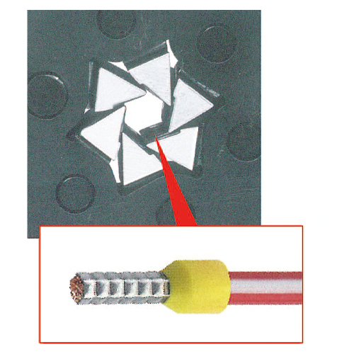 圧着形状：六角