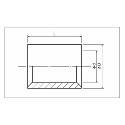 L：13.5mm　　D：φ11.3mm　　d：φ7.7mm