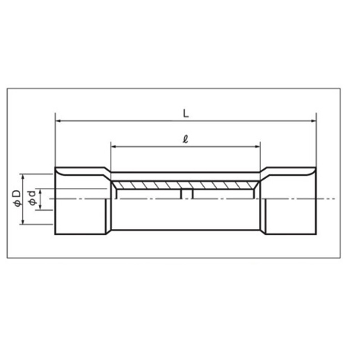 ｄ：φ3.5mm　　　Ｄ：φ6.4mm\nＬ：27.5mm　　　ｌ：15.0mm