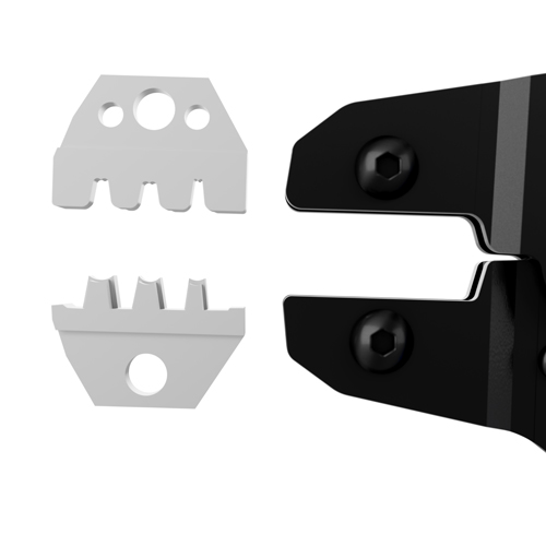 付属のダイスを付け替えるだけで、様々な端子に使用可能