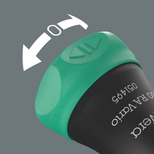 スイッチを時計回りに回すと時計回りのネジ回し、反時計回りに回すと反時計回りのネジ回しになります。ポジション0でラチェット機構をロックすることで正確な作業を行うことが出来ます。