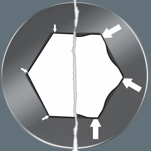 Hex-Plus：刃先の破損を防ぎます